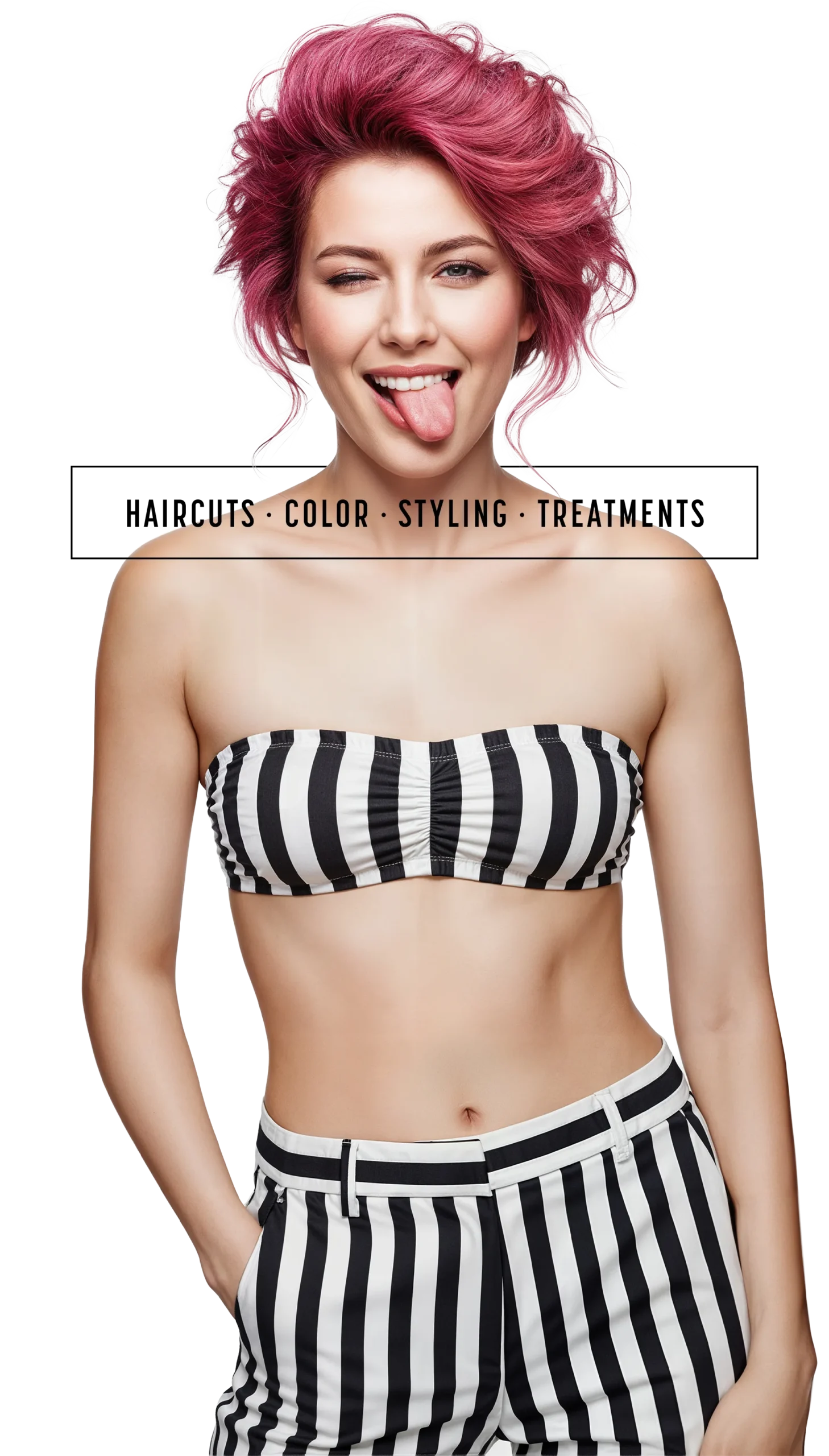 Moderner Haarschnitt und brillante Coloration in Pink – Showtime Styling Moers.
